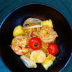 Graupenrisotto mit Meeresfrüchte